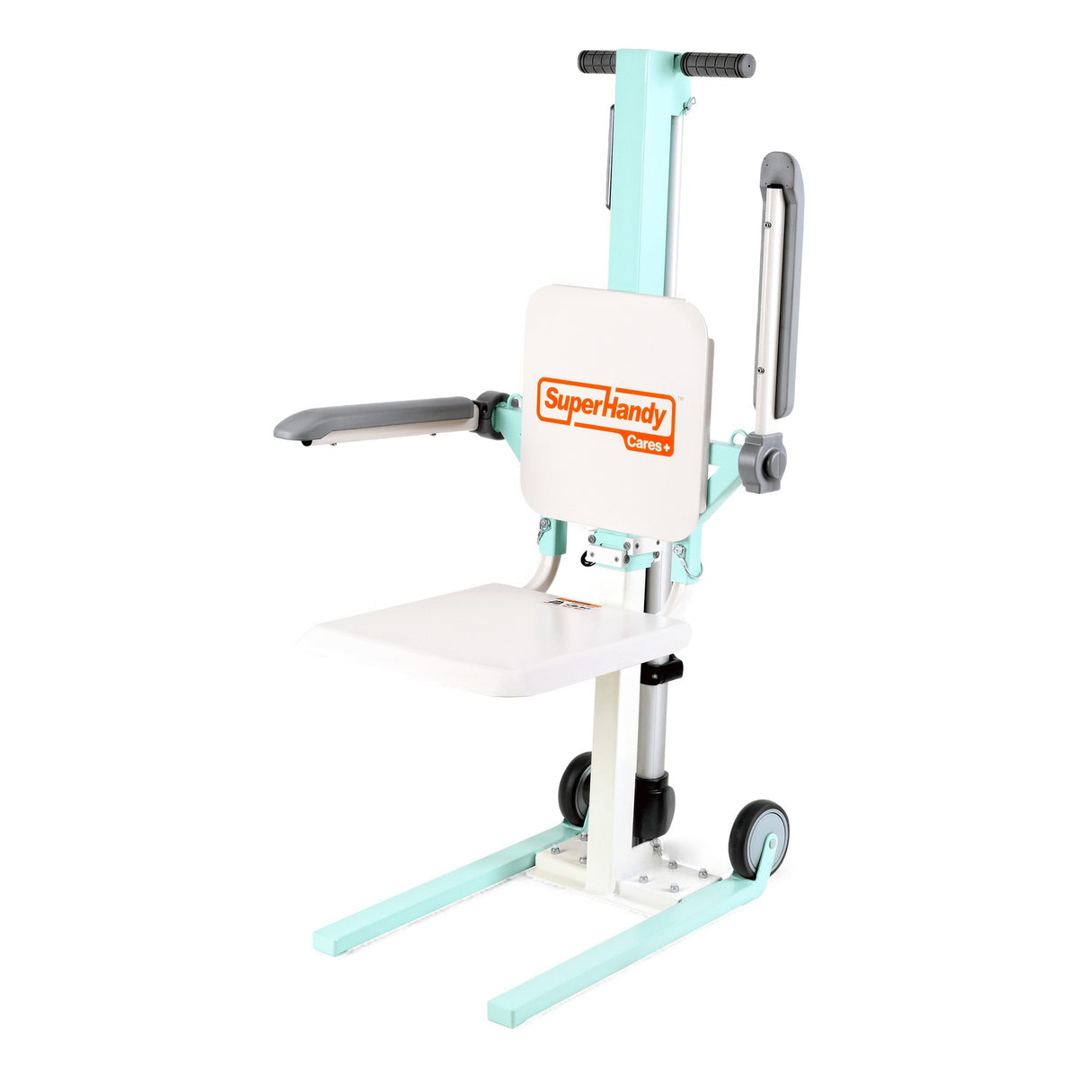 SuperHandy GoRise FC floor to chair lift with the seat lowered