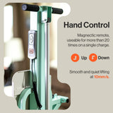 GoRise FC wired hand control with up and down buttons, held on the frame by a magnet