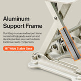 GoRise LT aluminum scissor frame and base
