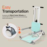 GoRise TX locking front caster and transport handle