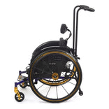 TiLite Pilot side view, showing the carbon fiber side panel and the rear wheel