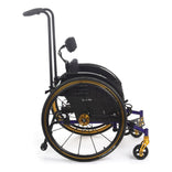TiLite Pilot side view from the other side, showing the push handles and the head support
