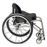 TiLite TR from the right side, showing the dual-tube titanium frame