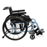 TiLite X from the right side, showing the folding aluminum side frame and the swing away hanger