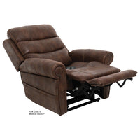 Pride VivaLift Tranquil 2 PLR-935 lift chair in Astro Brown, reclined
