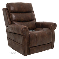 Pride VivaLift Tranquil 2 PLR-935 lift chair in Astro Brown, seated position