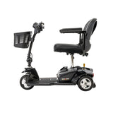 Pride Go Go Ultra X 3-Wheel mobility scooter in Black, left profile view