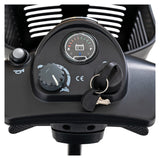 Pride Go Go Ultra X 3-Wheel tiller console detail