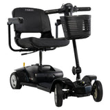Pride Go Go Ultra X 4-Wheel mobility scooter in Black, right three-quarter view