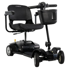 Pride Go Go Ultra X 4-Wheel mobility scooter in Black, right three-quarter view