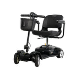 Pride Go Go Ultra X 4-Wheel mobility scooter in Black, left three-quarter view