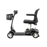Pride Go Go Ultra X 4-Wheel mobility scooter in Black, left profile view