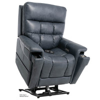 Pride VivaLift Ultra PLR-4955 lift chair in Capriccio Slate, lifted position