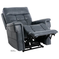 Pride VivaLift Ultra PLR-4955 lift chair in Capriccio Slate, reclined
