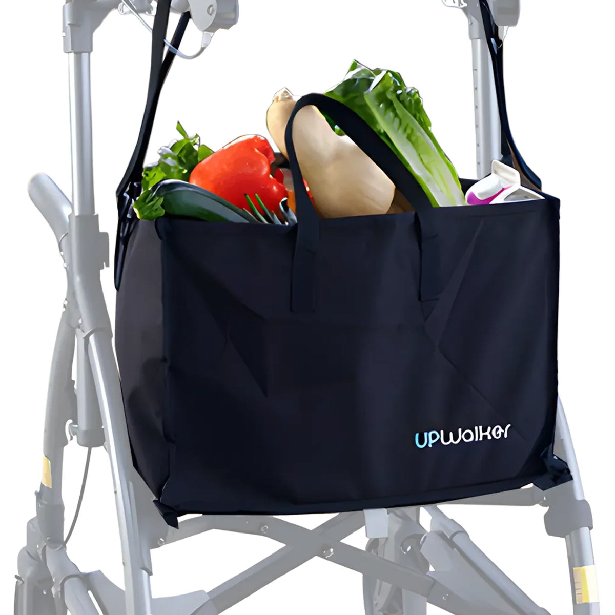Journey UPWalker Shopping Bag holding groceries on an UPWalker