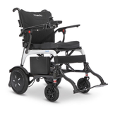WHILL Modo Breeze carbon fibre power wheelchair, three-quarter view