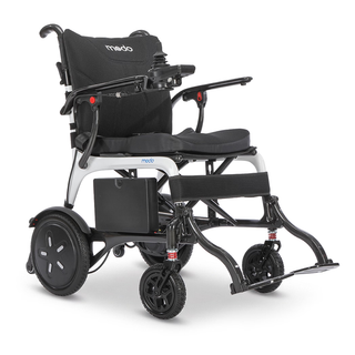 WHILL Modo Breeze carbon fibre power wheelchair, three-quarter view