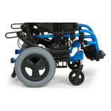 Zippie IRIS side view with 12 inch rear wheel and footrest