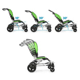 Zippie Sphynx at the 10, 20 and 30 degree seat tilt settings and the back recline range