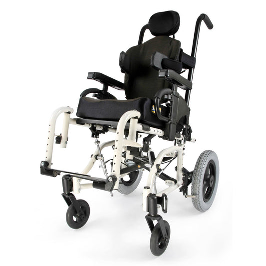 Zippie TS tilt in space pediatric wheelchair with headrest and lateral supports