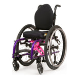 Zippie X'CAPE in purple and pink with a JAY cushion and back