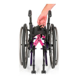 Zippie X'CAPE XLOCK crossbrace, pull the strap to fold
