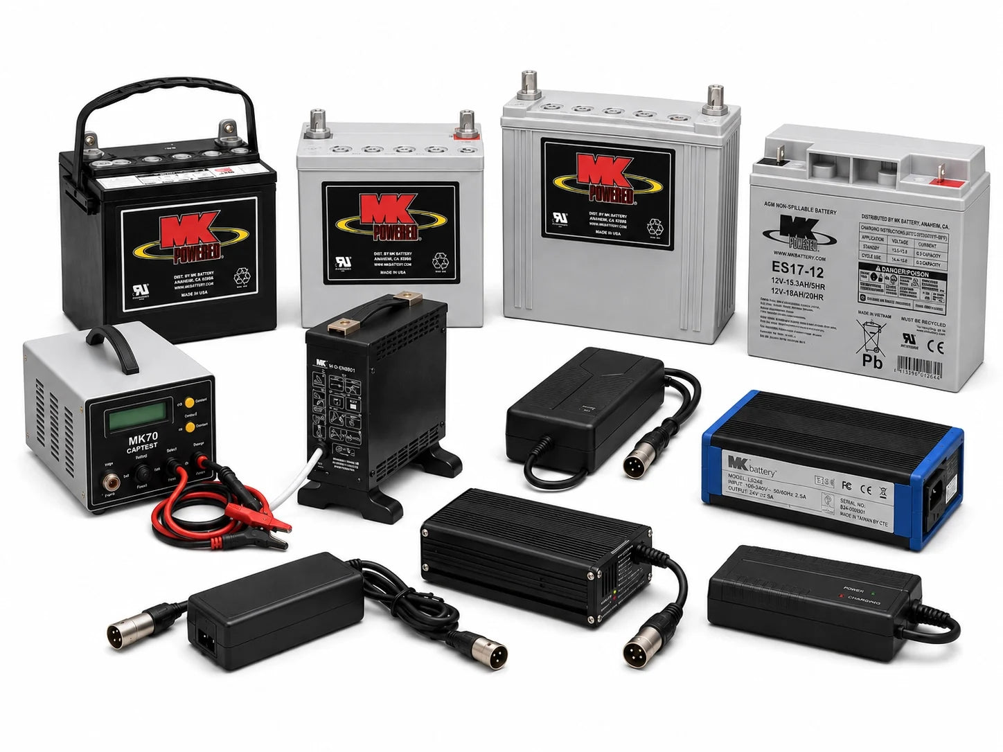 Replacement batteries and chargers for mobility scooters