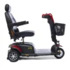 GB119-BuzzAround-LX-Right-Profile Buzzaround LX 3-Wheel scooter in red, fully-padded captain’s seat, compact design for indoor and outdoor use.