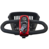 LiteRider GL111 Red__NEW SEAT_DASH LiteRider 3-Wheel mobility scooter with a padded seat, large front basket, and three sturdy wheels, designed for easy indoor and outdoor use.