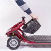 LiteRider – Basket Lift Off LiteRider 3-Wheel mobility scooter with a padded seat, large front basket, and three sturdy wheels, designed for easy indoor and outdoor use.