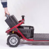 LiteRider – Battery Lift Off LiteRider 3-Wheel mobility scooter with a padded seat, large front basket, and three sturdy wheels, designed for easy indoor and outdoor use.