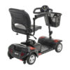 Scoout 4 – 3 Scott 4-Wheel scooter, padded seat, large tires, designed for extended range and all-terrain use.