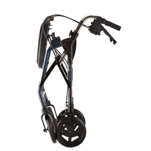 The Mighty Mack Heavy Duty Rolling Walker offers comfort and strength with a 500 lbs. weight capacity, 8” wheels, and feather-touch brakes for smooth, easy mobility.