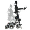 Draco Standing Wheelchair, electric standing wheelchair, reclining wheelchair, 18.5-mile range wheelchair, multi-function wheelchair