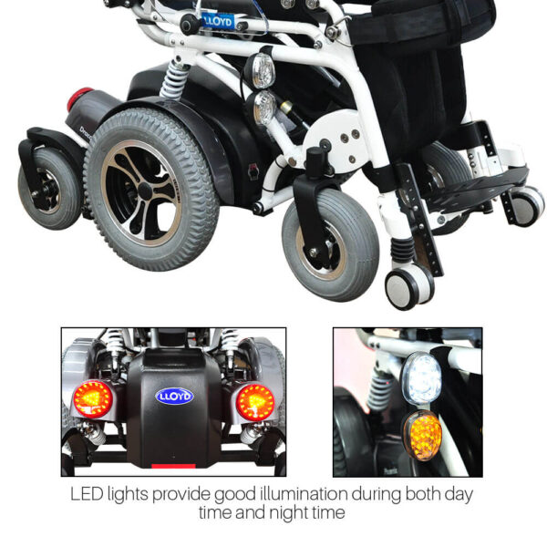 Draco Standing Wheelchair, electric standing wheelchair, reclining wheelchair, 18.5-mile range wheelchair, multi-function wheelchair
