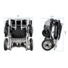 Foldawheel PW-1000XL 13 Foldawheel PW-1000XL power wheelchair folded, showing its lightweight and portable design, perfect for daily use and long trips.