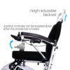 Foldawheel PW-1000XL 4 Foldawheel PW-1000XL power wheelchair folded, showing its lightweight and portable design, perfect for daily use and long trips.
