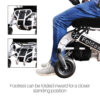 Foldawheel PW-1000XL 6 Foldawheel PW-1000XL power wheelchair folded, showing its lightweight and portable design, perfect for daily use and long trips.