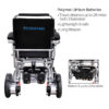 Foldawheel PW-1000XL 8 Foldawheel PW-1000XL power wheelchair folded, showing its lightweight and portable design, perfect for daily use and long trips.