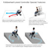 Foldawheel PW-999UL power chair folded, showing its lightweight and portable design, ideal for travel and everyday use.