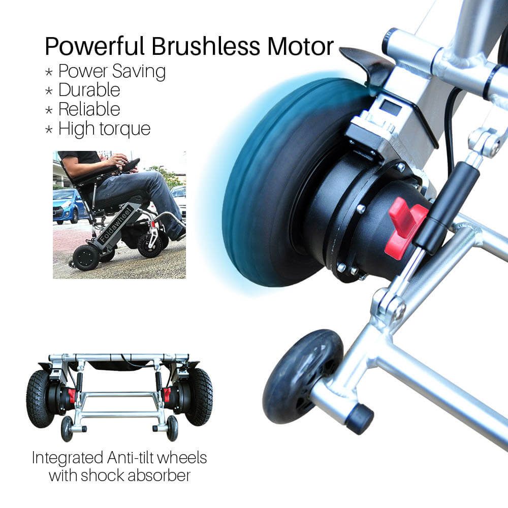Foldawheel PW-999UL – Ultra-Lightweight, 20-Mile Power Chair
