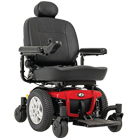 Jazzy 600 ES Power Wheelchair with high-back seat, mid-wheel drive, and 14-inch tires.