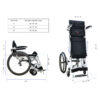 Pegasus Standing Wheelchair 5 Pegasus Semi-Power Standing Wheelchair folded, showing lightweight frame and power-assisted joystick controls.
