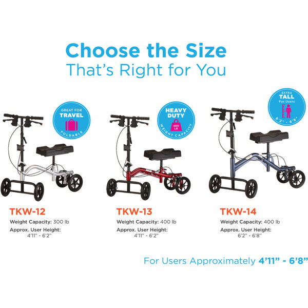 Nova TKW-12 Steerable Knee Walker