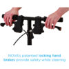 TKW-12 FOLDED – Locking Hand Brakes Nova TKW-12 Steerable Knee Walker