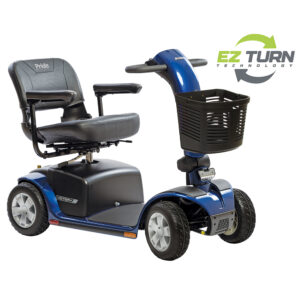 The Victory 10 4-Wheel is a high-performance mobility scooter with a 400 lbs capacity, 16 miles per charge, and smooth all-terrain handling. Call us at 1-855-HIELINE for details!