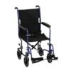 Nova 319-319R-MAIN-2.jpg Nova 19" Lightweight Transport Chair with 19-inch padded seat, foldable frame, 12-inch rear wheels, and swing-away footrests, designed for easy indoor and outdoor mobility.