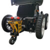All Terrain PW-4x4Q electric wheelchair with a rugged design, 4-wheel drive system, and advanced suspension for off-road mobility.