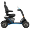 Baja Wrangler 2 Baja Wrangler 2 all-terrain mobility scooter with large wheels, a padded captain’s seat, and high ground clearance, designed for outdoor use and rugged terrain.