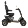 Baja Wrangler 2 Baja Wrangler 2 all-terrain mobility scooter with large wheels, a padded captain’s seat, and high ground clearance, designed for outdoor use and rugged terrain.